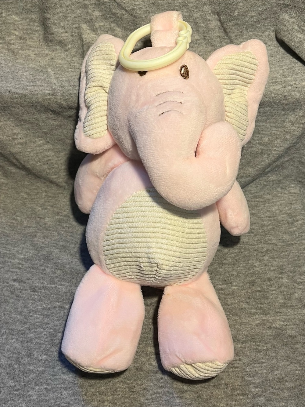 Kellytoy Elephant Plush Pink 11 Inch Rattle Crinkle Soft Baby Toy Stuffed Animal